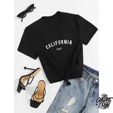 Camiseta Feminina 100% algodão California 1991