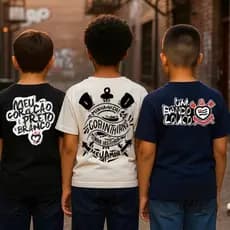 kit 3 Camisetas Juvenil Menino - Peças alta qualidade de Roupas - Promoção- Cores e estampas variadas sortidas