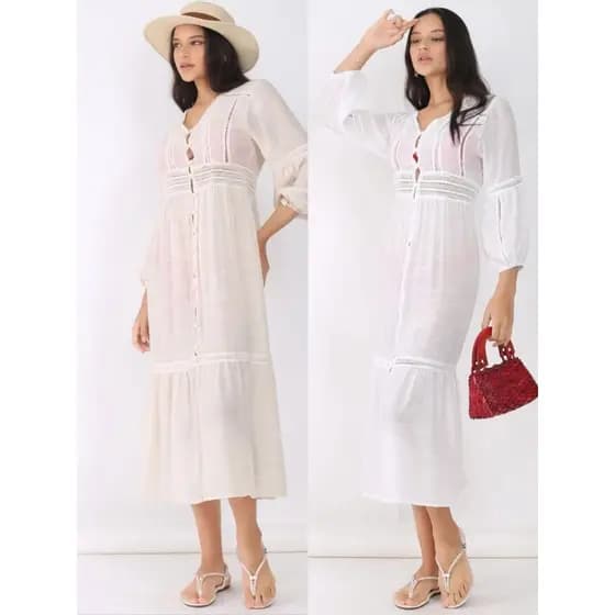 Saida De Praia Kimono Feminina Com Botao Moda Verao Praia 605
