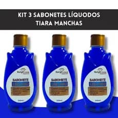 Kit 3 Sabonetes Clareadores NatyFlora 240ml – Limpeza e Clareamento Profundo