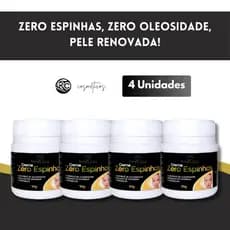 Kit com 4 Cremes Zero Espinhas – Controle de Oleosidade e Hidratação na Medida Certa