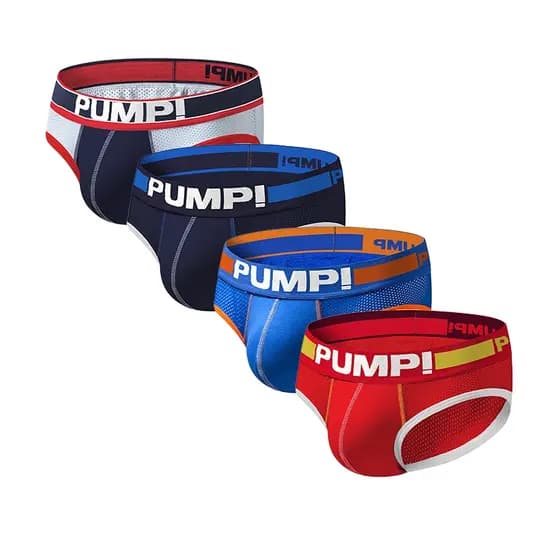 Cuecas Boxer Respiráveis Esportivas PUMP 4 Unidades/Malha