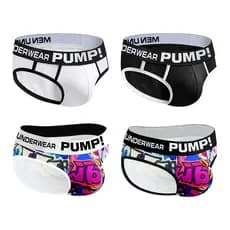 CMENIN PUMP Roupa Íntima Masculina Preta Cuecas Masculinas De Cintura Baixa