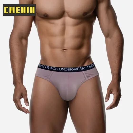 [CMENIN] Nova Roupa Íntima Masculina Modal Cor Sólida Cuecas Masculinas Respiráveis Macias De Banho OR6102