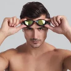 - 150 Até-700 Graus Óculos De Natação Myopia Homens Mulheres HD Clear Lens Anti-Embaciamento Uv Swim Eyewear EE705