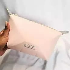 Nécessaire Feminina Rosa Bebe, Couro sintético, Bolsa para maquiagem