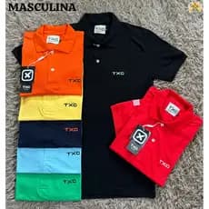 Gola Polo TXC masculina Piquet Com Elastano Estilo country conforto e qualidade Para Usar No dia A dia