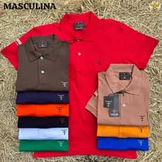 Camiseta Gola Polo Masculina Tx Farm  Conforto e Estilo Piquet Com Elastano Estilo Country Luxo