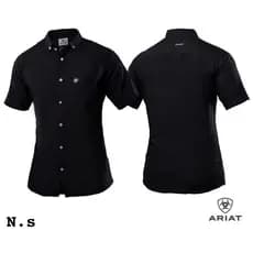 Camisa Masculina Manga Curta Lisa e Xadrez Para Pecuária Rodeio e Vaquejada Cowboy ARIAT