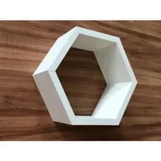 Nicho Hexagonal 1 Unidade Colmeia 30x25x10cm Mdf 15mm Cores
