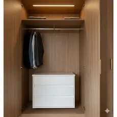 Mesa Cabeceira 3 Gavetas Closet, Embutido, Organização Em MDF