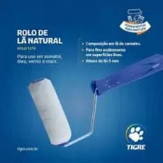 Rolo 1379 9 cm Lã de carneiro c/ sup Tigre Epóxi, Esmalte, Óleo, Verniz e Stain