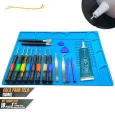 Kit Manta Antiestética Celular Manutenção +chaves +espátulas+cola 110ml
