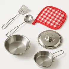 Brinquedo Jogo Infantil Panelas Inox Panelinhas Cozinha