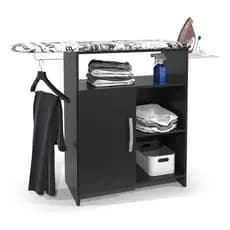 Tabua De Passar Roupa Rofemar Moveis Com Organizador E Prateleira De Mesa 1 Porta Cor Preto
