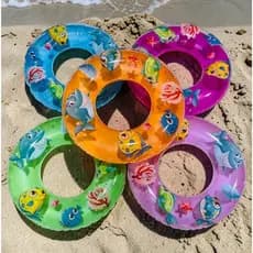 Kit 12 Boia Colorida Redonda 70cm Piscina Praia Cor Sortida