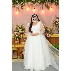 Vestido de noiva Plus Size, vestido para casamento em renda modelo princesa