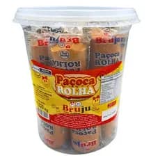 Pote de Paçoca Rolhão  20 Uni 1,02Kg - Bruju