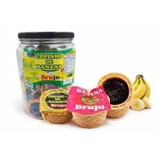 Copinho de Banana - Embalado - 20 - Unidade - 1 - 550 g - Bananada - Pacote com Bananinhas doce de banana doce caseiro