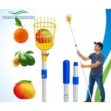 COLHEDOR DE FRUTAS PROFISSIONAL - LINHA CLEAN JARDINAGEM - ESCOLHA OPÇÃO COM OU SEM CABO
