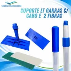 KIT SUPORTE LT GARRAS C/ CABO EXTENSOR 1,6 MTS + DUAS FIBRAS (LEVE E GERAL)