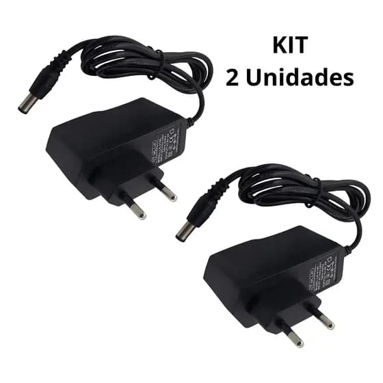Kit 2 Unidades Fonte de Alimentação TV Box 5V 2A P4 - Adaptador Bivolt Universal - Ideal para Roteadores e TV Box