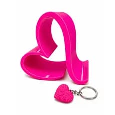 Suporte Porta Celular Coração Telefone Mesa + Chaveiro Fofo Decoração Quarto Amor Love