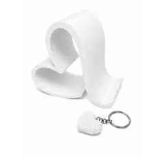 Suporte Porta Celular Coração Telefone Mesa + Chaveiro Fofo Decoração Quarto Amor Love
