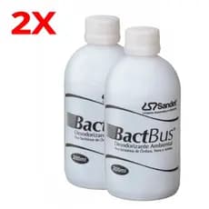 Kit 02 BACT BUS Solvente Desodorizante Bactericida Concentrado para Sanitário Banheiro Químico 200ml