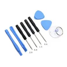 Kit Jogo 09 Chaves Ferramentas de Precisão Conserto de Smartphone Pequenos Reparos Iphone Android Pc