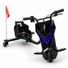 Brinquedo Triciclo Drift Eletrico 250w Infantil Carrinho Rolimã Drift 100kg Kit Protecao