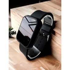 Relógio Unissex Digital Led Quadrado Borracha Estilo Luxo Elegância Fashion Presente