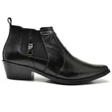 Bota Masculina Texas Cowboy Cobra Couro Bovino Barretos Inverno