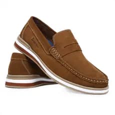 Sapato Mocassim Masculino Couro Legítimo Dockside Esporte Clássico