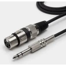 Cabo De Microfone P10 x Xrl Fêmea 05 Metros Profissional