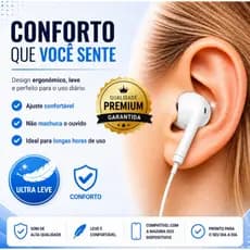 Fone de Ouvido USB-C Estéreo | Microfone Integrado | Áudio de Alta Qualidade