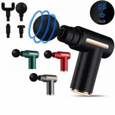 Massageador Elétrico Portátil Profissional Muscular Pistola Cor Preto
