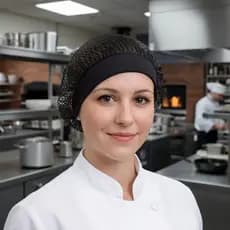 Touca Toca Rede C Aba Amarra Restaurante Cozinha Garçom Chef Alta Qualidade