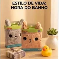 Baby Toalha de Mão Infantil Gatinho Microfibra Macia Lavabinho Escolar e Bebê