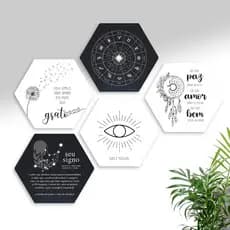 Kit de Quadros Decorativos Signos Zodíaco