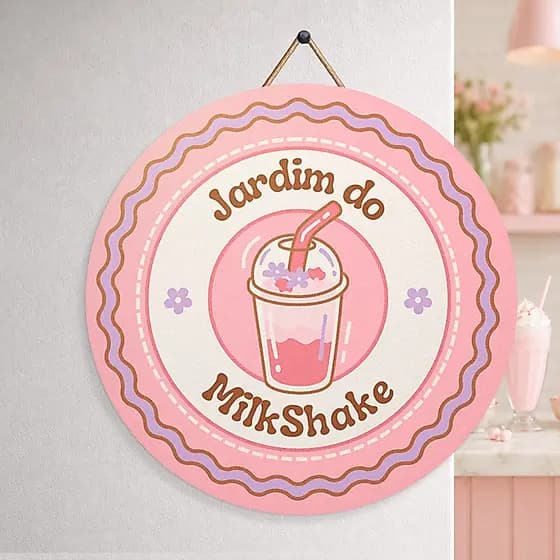 Placa Personalizada com Logomarca para Parede • Empresa, Loja, Clínica, Consultório, Salão • MDF 20x20cm