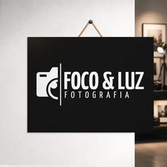 Placa Personalizada com Logomarca para Parede • Empresa, Loja, Clínica, Consultório, Salão • MDF 20x30cm