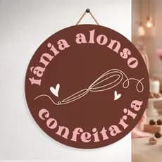 Placa Personalizada com Logomarca para Parede • Empresa, Loja, Clínica, Consultório, Salão • MDF 25x25cm