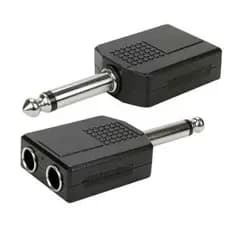 Duplicador P10 Mono Para Usar 2 Microfones Ao Mesmo Tempo