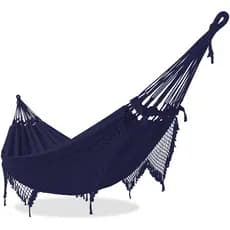 Rede de Dormir Descanso Casal grande Pernambucana Azul marinho