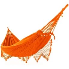 Rede de Dormir Descanso Casal grande Pernambucana Laranja