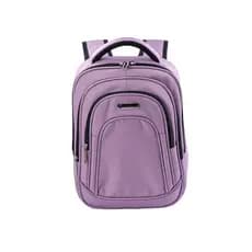 Mochila de Costas Notebook World Bags Executiva Lilás Trabalho Escolar Resistente