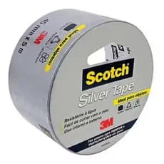 Fita Adesiva Silver Tape Scotch 3M 45mm x 5m Resistente à Água Multiuso Original