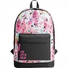Mochila de Costas Academie Splashes Branca Tilibra Notebook Escolar Resistente