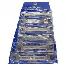 Jogo de Chave Boca Fixa Excellent EDA 6-17mm - Durabilidade e Versatilidade para Uso Hobby